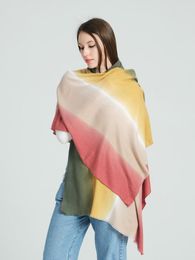 Scarf Women Cashmere Soft Long 180x70cm High Quality Designer Tie dye Gradient New Fashion Ladies Shawl