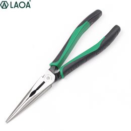 LAOA American Type CR-MO Long Nose Plier Hard Alloy Steel Fishing Pliers Hand Tools For Professional Electrician Y200321