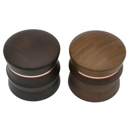 4 Layers Smoke Grinder Bamboo Tobacco Grinders Reusable Smoking Set Herb Crusher Smoking Accessories Size About 66mm Wholesale BT848