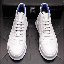 Luxury Men Fashion Sneakers Shoes Spring Autumn Youth Leather Boots Microfiber Shoes Of High Quality