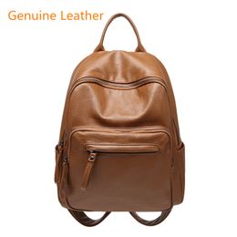 Women Backpack for School Style Leather Bag College Simple Women Casual Daypacks mochila Female Famous
