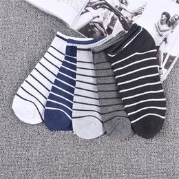 Striae Knitting Short Sock Men Boat Socks Summer Comfortable Soft Breathable Indoors Exercise Sport Fashion Classical 0 75sh N2