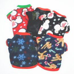 Small Dog Warm Clothes Christmas Puppy Coat Velvet Dogs Sweater Chihuahua Puppy Clothing Xmas Costume Pet Supplies 20 Designs YG843