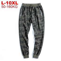 Men's Camouflage Sweatpants Plus Size 10xl 9xl Joggers Militar Men Trousers Hip Hop Army Green Camo Pants Cotton Sportswear Man 201110