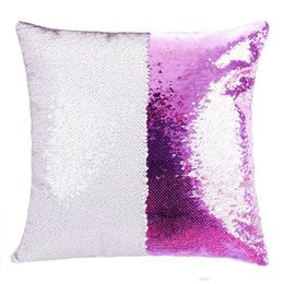 12 Colours Sequins Mermaid Pillow Case Cushion New Sublimation Magic Sequins Blank Pillow Cases Hot Transfer Printing DIY Personalised Gift 0516