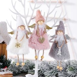 Christmas Tree Decorations Cute Angel Doll Girl Pendant Navidad New Year Xmas Hanging Ornaments Gift for Kids JK2011X5