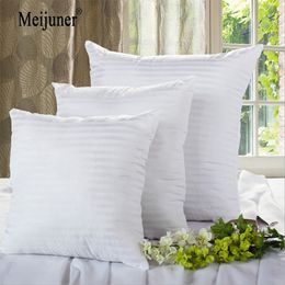 Meijuner Square White Cushion Pillow interior Insert Soft PP Cotton for Home Decor Sofa Chair Throw Pillow Core Seat Cushion 201026