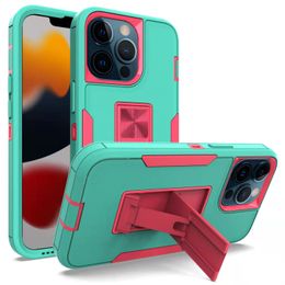 Cases for iphone 6 6s 7 8 se 2 x xs max xr 11 12 pro 13 Defender Armour Hybrid Rubber Case Shockproof Kickstand Cover