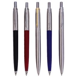 Classic Design Metal Ballpoint Pens Commercial Pen Portable Rotating Automatic Exquisite Student Teacher Writing Tool Gift