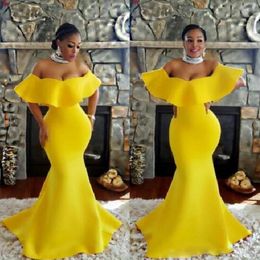 Off Shoulder Prom Dresses High Quality Mermaid South African Holidays Women Party Gowns vestidos de fiesta