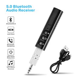 -Nouveau récepteur Bluetooth audio 3.5mm voiture sans fil Bluetooth Adaptateur Bluetooth In-Véhicule Convertisseur Aux Aux pour téléphone