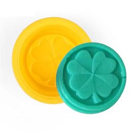 2022 Four Leaf Clover Flower Cake Mold Silicone Handmade Soap Mold 3D Soap Molds DIY Crafts Baking Tools