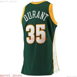 Custom Stitched Kevin Durant 2007-08 Green Jersey XS-6XL Mens Throwbacks Basketball jerseys Men Women Youth