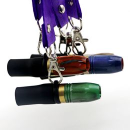 Colourful Portable Bullet Resin Silicone Hookah Shisha Smoking Hanging Ring Philtre Mouthpiece Holder Tips Hang Rope Lanyard Necklace DHL