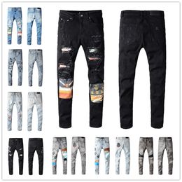 2021 Fashion Skinny Mens Straight Slim Elastic Jean Men Casual Biker Male Stretch Denim Trouser Classic Pants Jeans Size 28-40