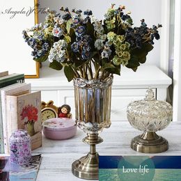 2 branches artificial mini rose flores artificiales DIY wedding home garden decoration handmake fake flowers rose wall suppliers