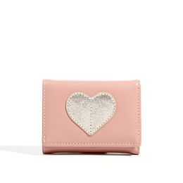 Designer-Women's Wallet Buckle PU Leather Multi-card Walet Short Three-fold Wallet Ladies Female Clutch Girl Clip Zipper Coin Purse