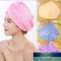 Women Magic Microfiber Bath Hair Towel Girls Dry Hat Cap Quick Dry Bathroom Tool Practical Machine Washable Towel