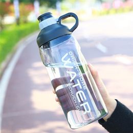 2000ml Large Capacity Water Bottles Gym Fitness Kettle Outdoor Camping Picnic Bicycle Climbing Shaker Bottles 35 201221