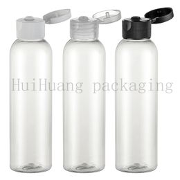 50pcs/lot 150ml DIY amber pet plastic clear bottle,150ML Pet bottle with flip top cap,150cc cream