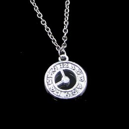 Fashion 17mm Death Clock Pendant Necklace Link Chain For Female Choker Necklace Creative Jewellery party Gift