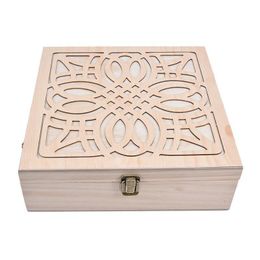 62 Slot Wooden Essential Oil Storage Box Solid Wood Case Holder Large Capacity Aromatherapy Essential Oil Bottle Organiser T200115275d