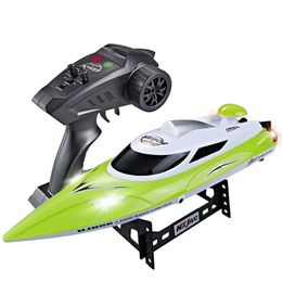 2.4G RC Boats 2.4g Remote Control Boat Lasts High Speed Rowing Summer Water Boy Double Layer Waterproof Model Aircraft Toy Bb50