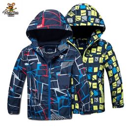 Children Outerwear Warm Polar Fleece Coat Hooded Kids Clothes Waterproof Windproof Baby Boys Jackets For 3-12Y Autumn Spring LJ200831