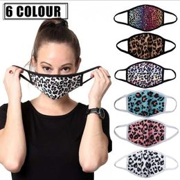 Leopard Face Masks 3D Printing Designer Mouth Masks Respirator Dustproof Face Mask Reusable Adult Protective Face Mouth Cover LSK1560