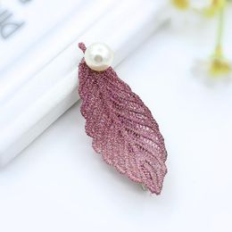 Hairpin Korean Hair Accessories Pearl Leaf Stick Hair Jewellery