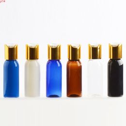 30ml Empty Plastic Bottle With Gold Aluminium Disc Screw Cap,Cosmetic Bottles Container ,Small Shampoo Bottlehigh qualtity