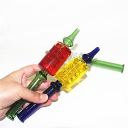 Glass Nectar bong with Liquid Inside Smoking Accessories Pipe Water Pipes Dab Rig bong hookah ash catcher