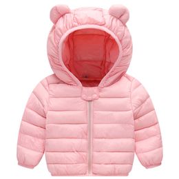 2020 Autumn Winter Warm Jackets For Girls Coats For Boys Jackets Baby Girls Jackets Kids Hooded Outerwear Coat Children Clothes LJ200828