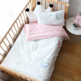 3Pcs Baby Bedding Set Cotton Crib Bed Linen Kid Duver Cover Pillowcase Bedsheet Or Custom Made Mattress Cover No Filler Boy Girl 201210