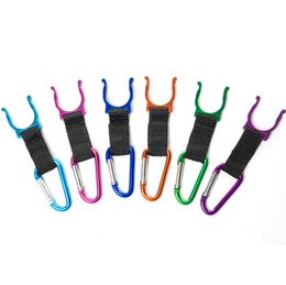 Drinkware Handle 1000PCS Locking Carabiner Clip Water Bottle Buckle Holder Camping Snap Hook By Random Colour SN6255