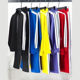 Erkek Trailtsuits Zipper Coats Street Erkek ve Kadınlar İçin Gevşek Pantolon Moda Spor giyim Jogging Sıradan Erkek Hip Hop Sokak Giyim Mektubu Basılı Giyim JK2201