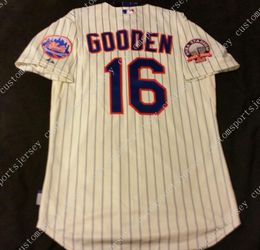 Cheap wholesale NEW YORK DWIGHT GOODEN COOL BASE Jersey Stitched Customise any number name MEN WOMEN YOUTH Baseball Jersey