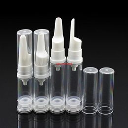 Free shipping 10ml empty vacuum airless press pump cosmetic bottles , 0.34 oz lotion cream packaging travel bottlesgood package