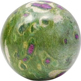-Esfera verde Ball Balancing Reik Ruby Fuchsite Reiki Cura Decoração de Mesa De Pedra
