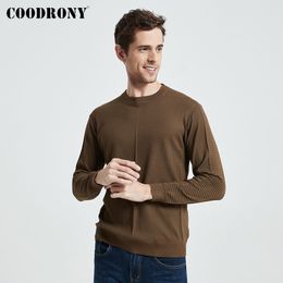 COODRONY Brand Sweater Men Fashion Casual Collar Pull Homme Autumn Winter Soft Warm Cotton Knitwear Pullover Men Clothing C1134 201120