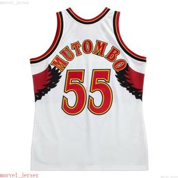 Custom Stitched Dikembe Mutombo Hardwood 1996-97 Jersey XS-6XL Mens Throwbacks Basketball jerseys Men Women Youth Jers