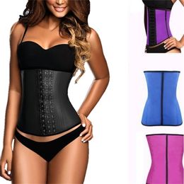 VIP 100% latex waist trainer slimming belt corset women tummy control waist cincher stomach slimming underwear girdle LJ201209