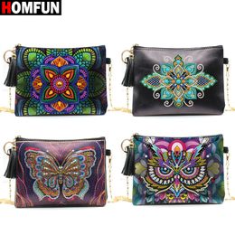 HOMFUN Diamond Painting Chain Bags Mandala 5D DIY Diamond Embroidery Special Shaped Wallet Women Christmas Gifts 201112