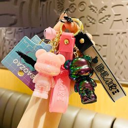 Girls Keychains bear key chain delicate lovely bag pendant pendant doll boy car keys