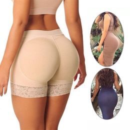 Padded Butt lifter Corrective Underwear Butt Enhancer Body Shaper Modeling Strap Fake Hip Shapwear Underwear Push Up Panties 220307