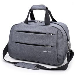 Men Travel Handbag Weekend Carry on Luggage Bags Men Duffel Shoulder Bag Luggage Overnight Gray maletas1247N