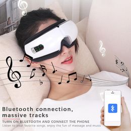 Eye Massager Air Pressures Care Device Wrinkle Fatigue Relieve Compress Bluetooth Vibration Massage Therapy Glasses