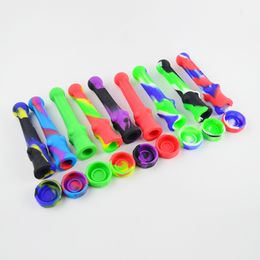 Silicone Collector 14mm Collector Kit NC Nail Bong Straws with Caps for Dab Rig Oil Rigs straw Smoking Pipe Pen Accessories