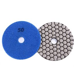 Dry Polishing Pad 4 inch Flexible Diamond Circle Polishing Wheel for Marble Granite Ceramic Tiles Concrete 7 Pcs/lot