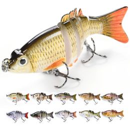 11g Fishing 8.5cm Lures Multi Jointed Bass Crankbait For Swimbait Wobblers Pike Artificial Bait Walleye Freshwater